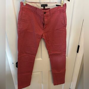 JCrew Men’s flex slim faded red pants 30x32
